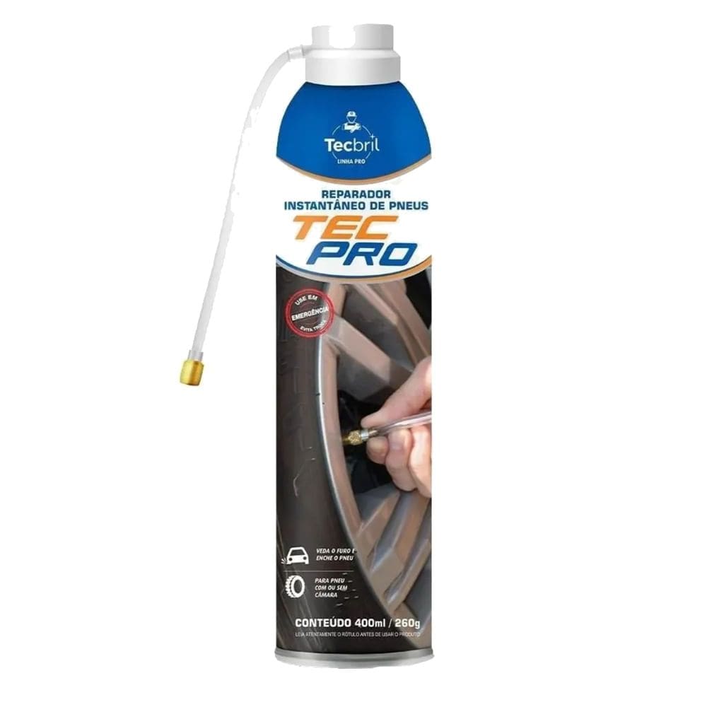 Reparador de Pneus 400ml / 260 Gramas - 5920246 - TECBRIL