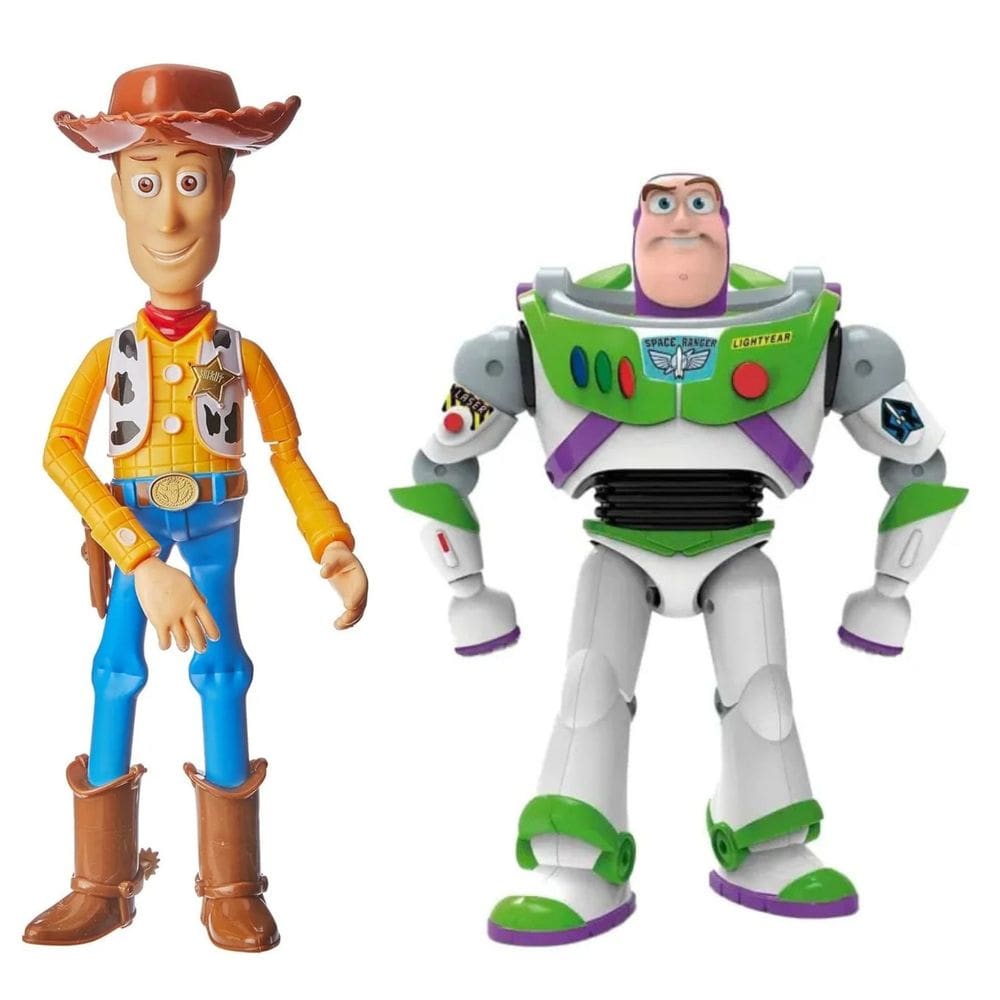 Buzz Lightyear e Woody Bonecos que Falam Português- Toyng
