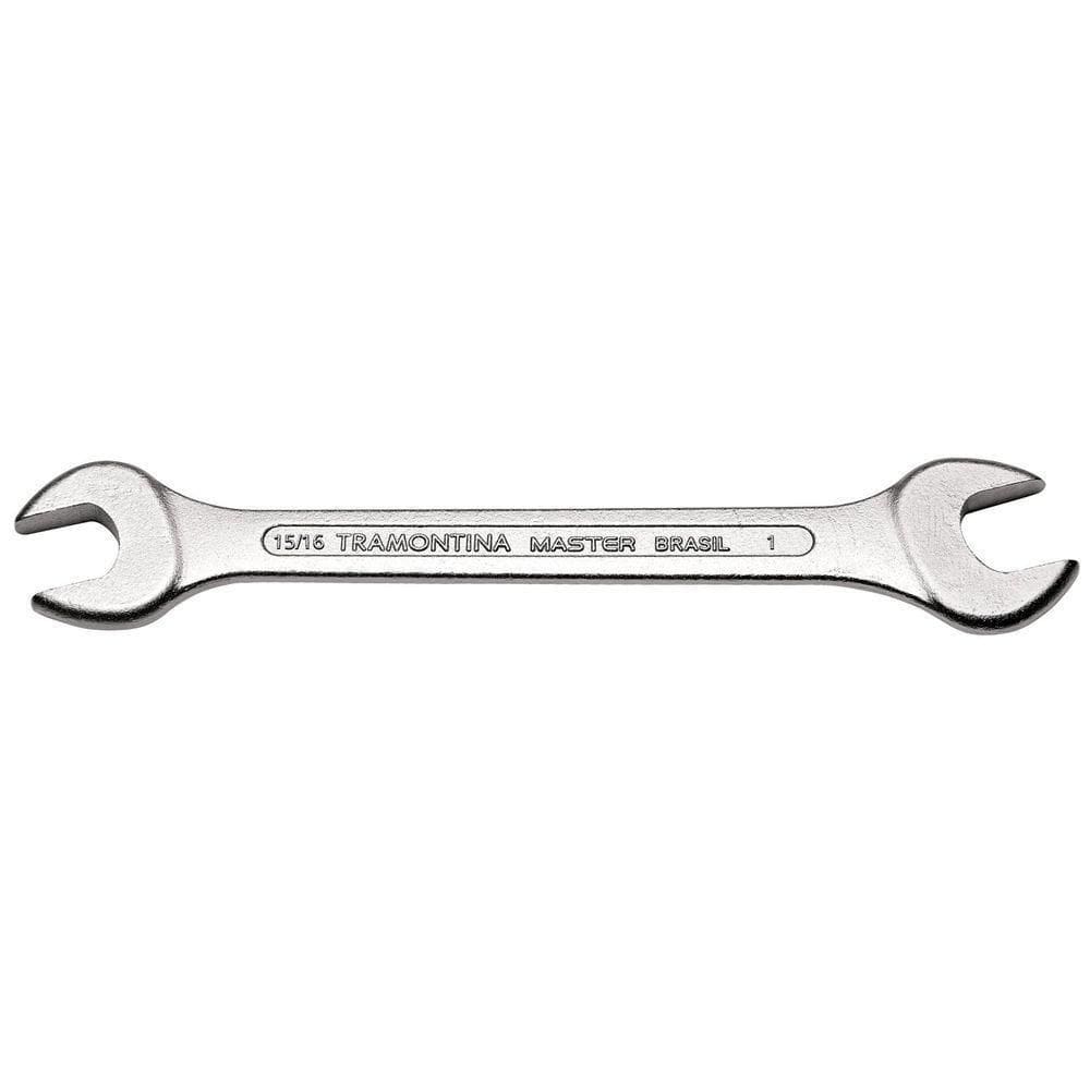 Chave Fixa 15/16x1” Tramontina Com Corpo Em Aço Especial Cromado Tramontina