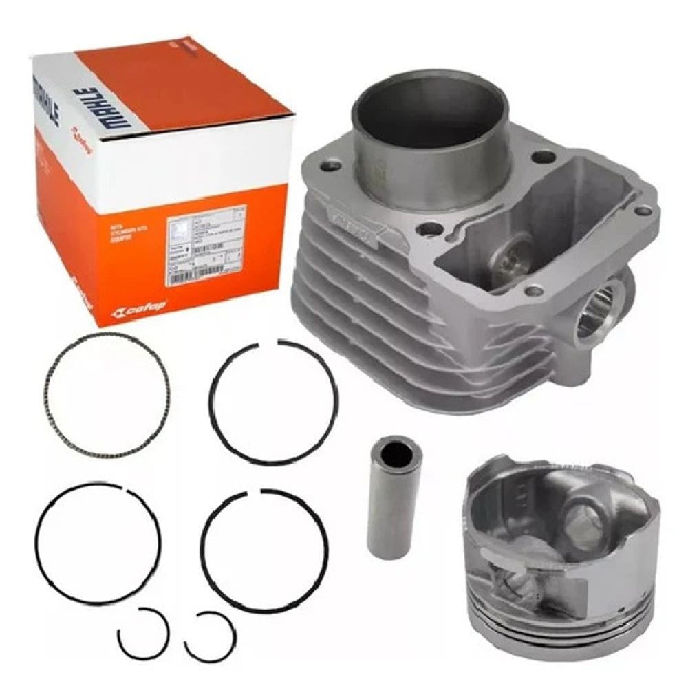 Kit Cilindro Camisa Pistao E Anel Titan 160 Fan 160 Bros 160 Start Cargo Mahle