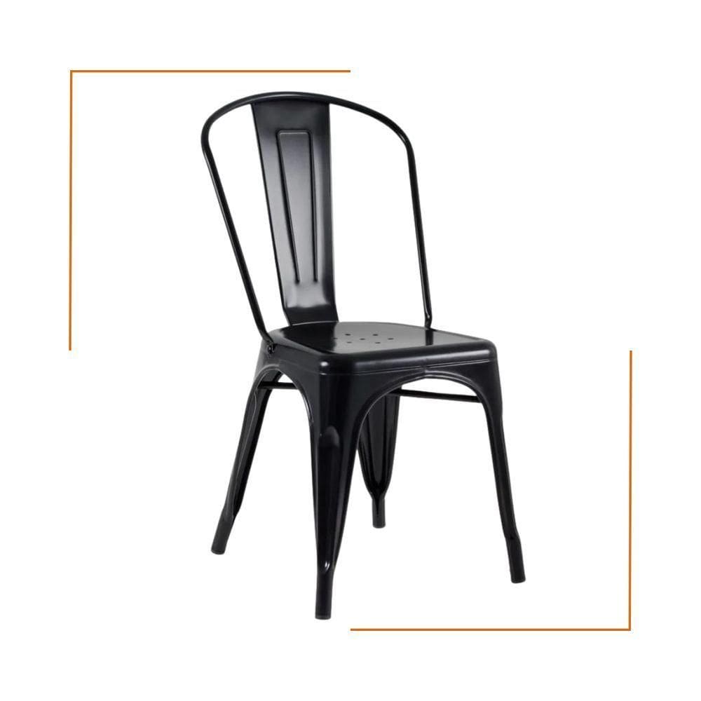 Cadeira Oficial Iron Tolix Preto