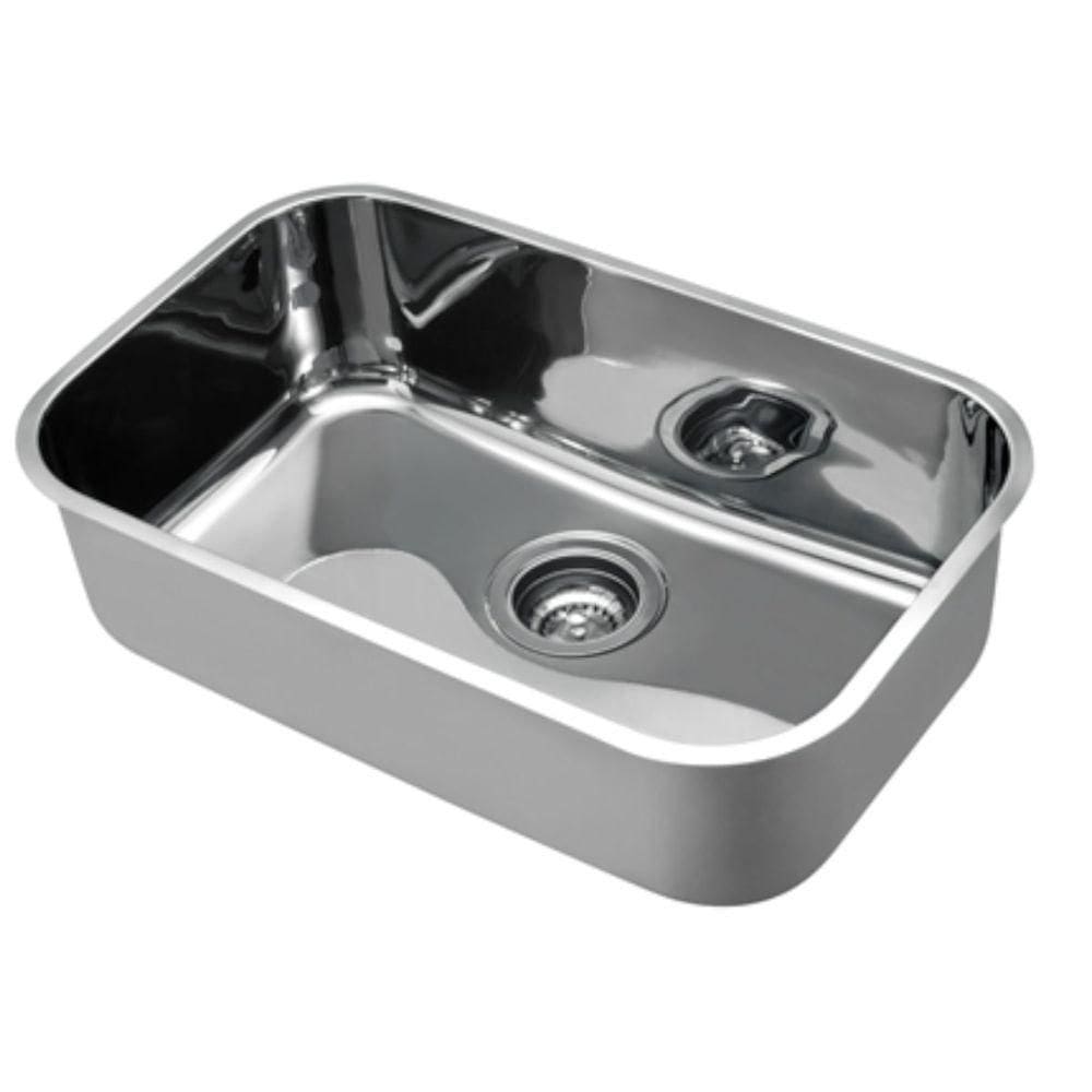 Cuba De Embutir N.2 Em Aço Inox Alto Brilho C/Válvula 4.1/2”