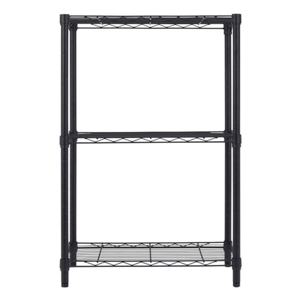 Estante De Aco Preto 90x60x35cm Ate 150kg - 3 Prateleiras