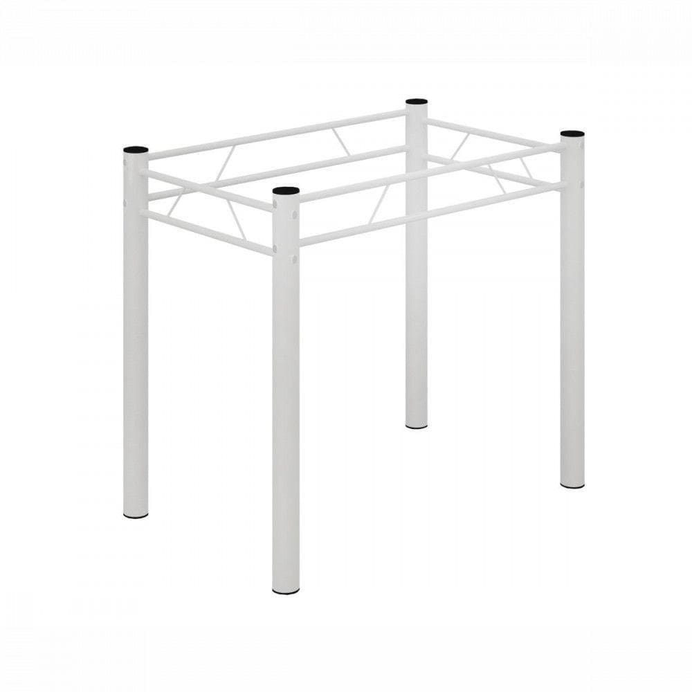 Base Para Mesa De 100x60 Maraba Liso Branco Teixeira Branco