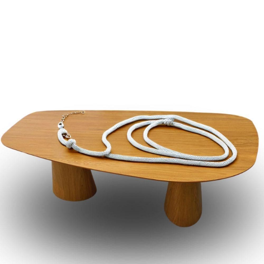 Mesa Organica Flower 198x122cm Em Freijo