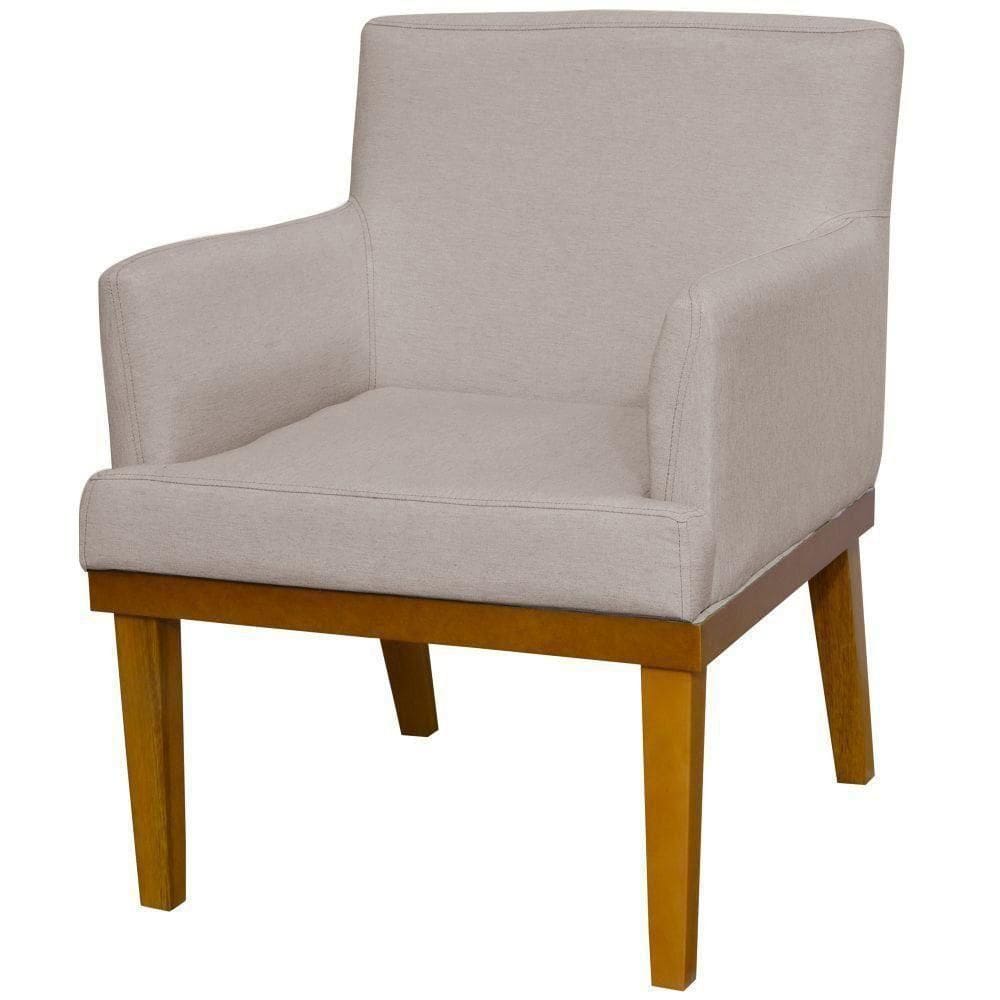 Poltrona Beatriz Linho Bege