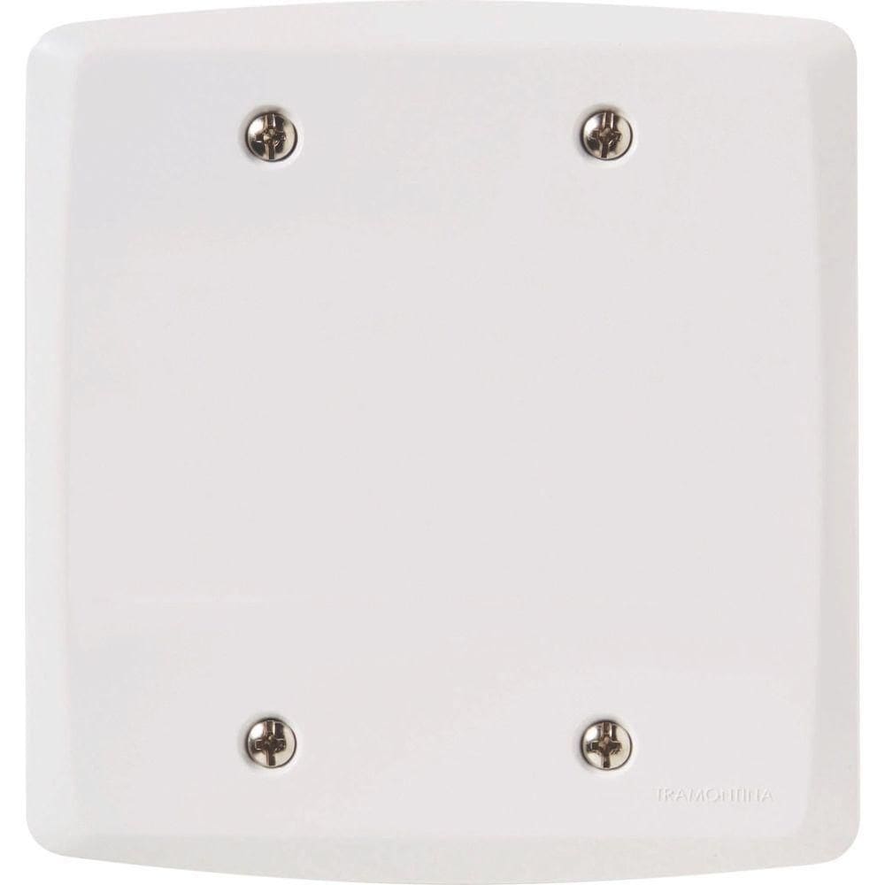 Placa Cega 4x4 Tramontina Lux² Branca Tramontina