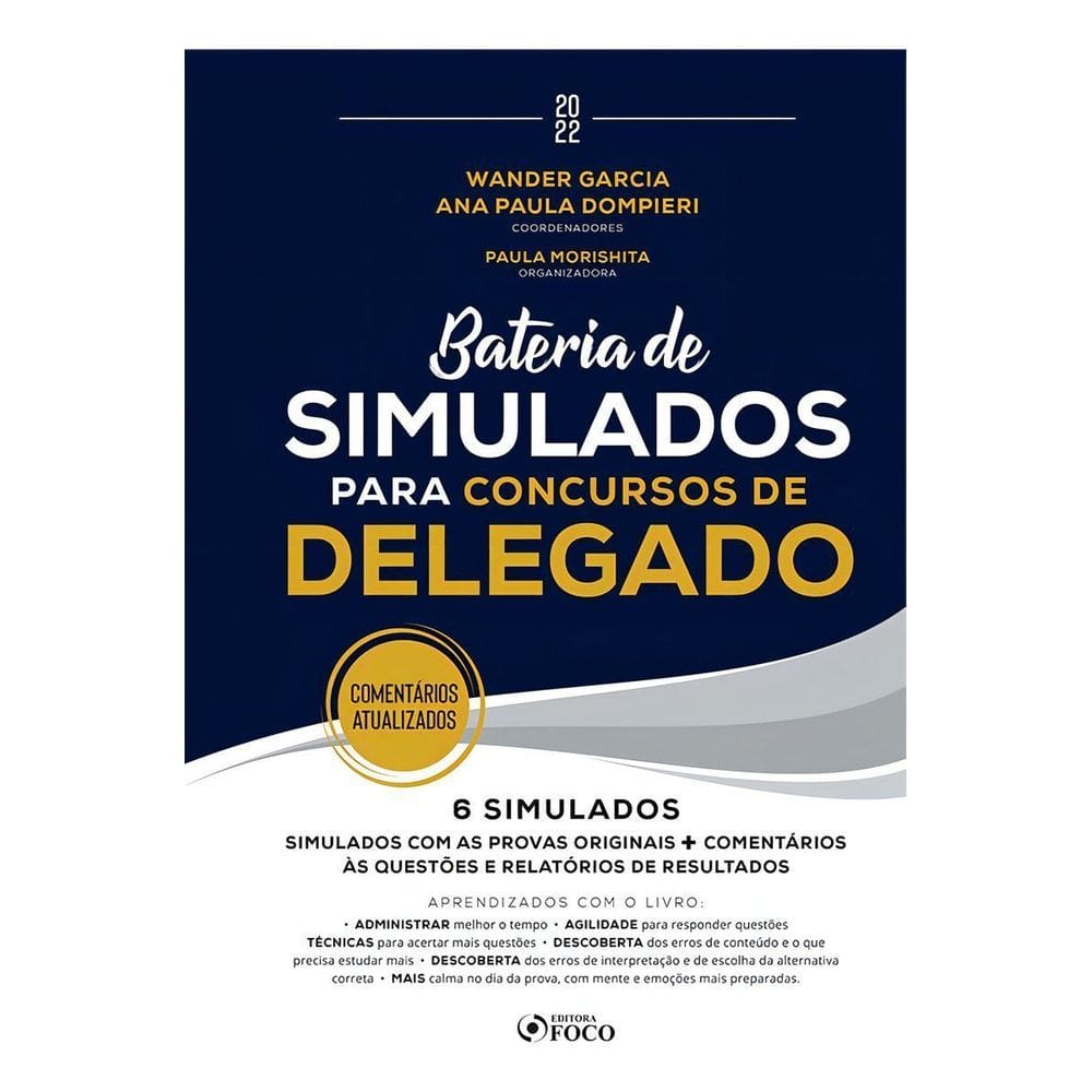 Bateria de Simulados Para Concursos de Delegado - 01Ed/22