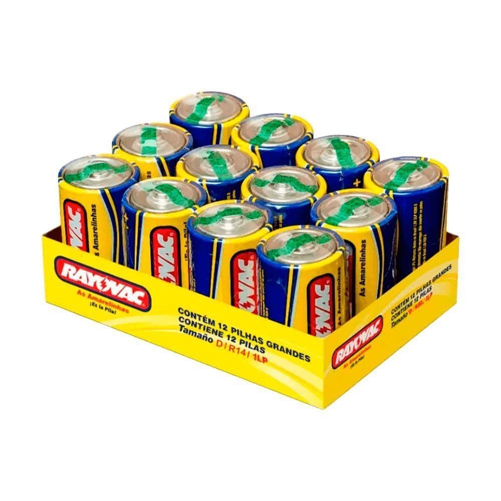 Pilha Rayovac As Amarelinhas 24 Bandeja 12 Unidades Cm-288 -10105