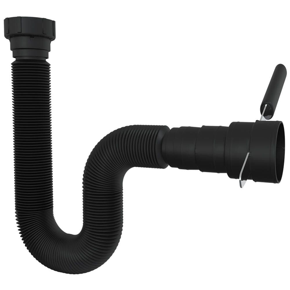 Sifão Extensivo com Canopla 70cm Black - 030140-425 - BLUKIT
