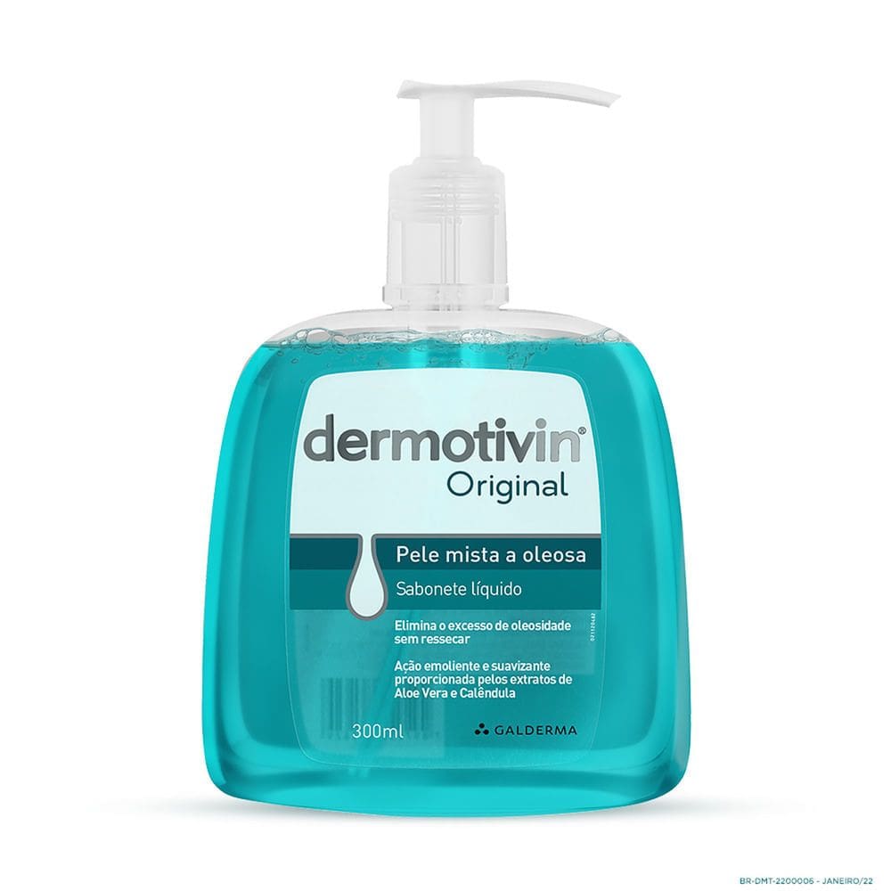 Dermotivin Sabonete Líquido para Pele Mista ou Oleosa 300ml