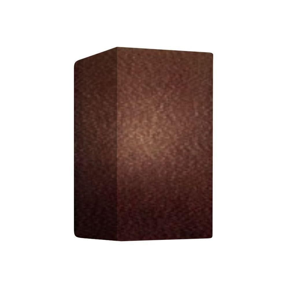 Arandela Retangular Retro Md-2002 Cúpula Em Tecido 25-16x10cm Café - Bivolt