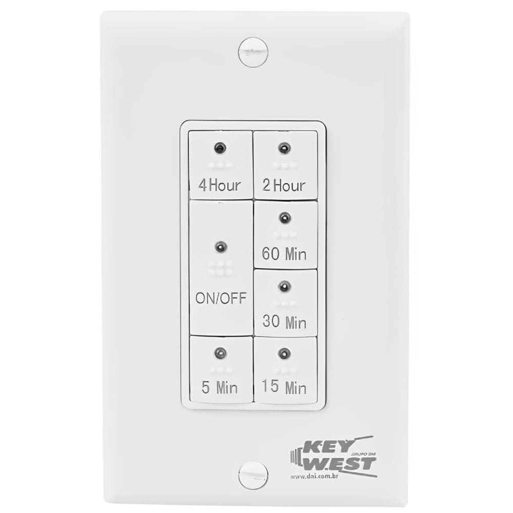 Temporizador e Interruptor Digital de Embutir 110 Volts para Caixa 4x2 - 6605 - KEY WEST