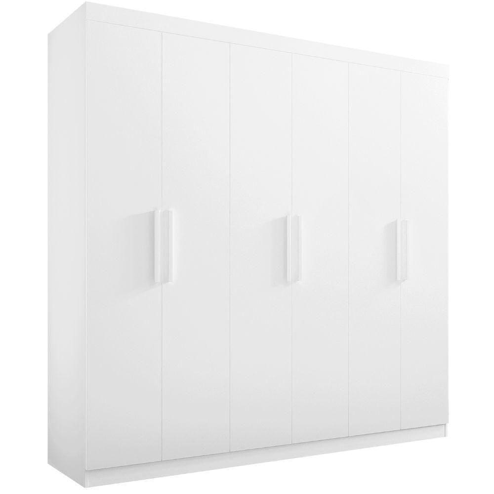 Guarda Roupa Colibri Branco 6 Portas 6 Gavetas D?doro