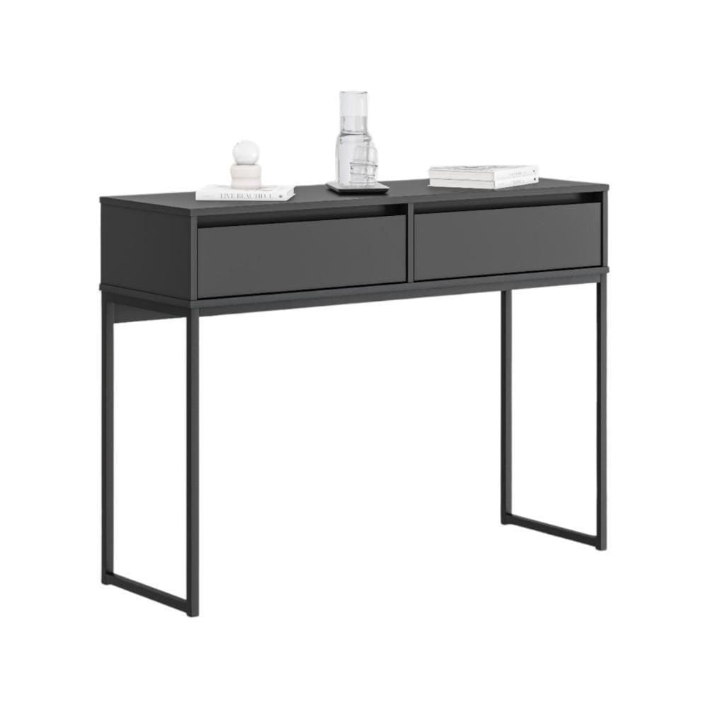 Buffet Luce Retro Madeira 2 Gavetas Estilo Industrial Preto
