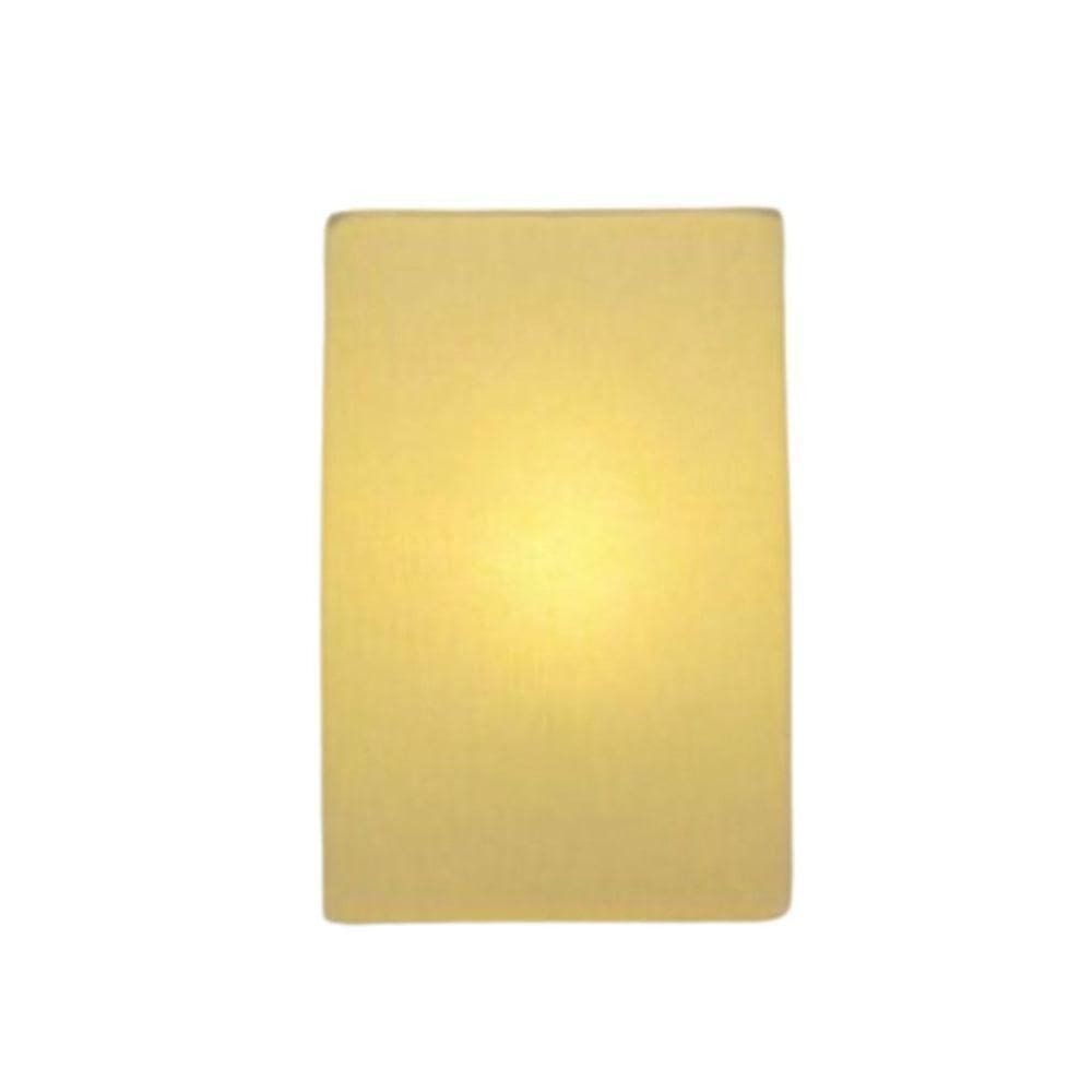 Arandela Retangular Retro Md-2029 Cúpula Em Tecido 18x10x30cm Algodão Crú - Bivolt