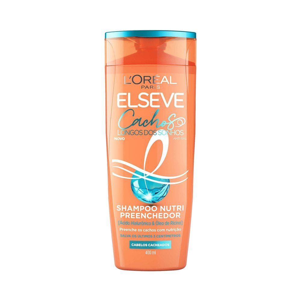 Shampoo Nutri Preenchedor L`Oréal Paris Elseve Cachos Longos dos Sonhos 400ml