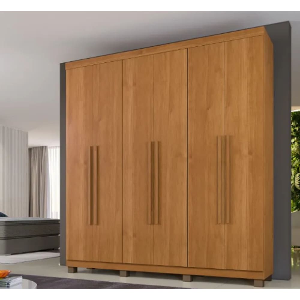 Guarda Roupa Milão 6 Portas Benetil Móveis - Cinamomo