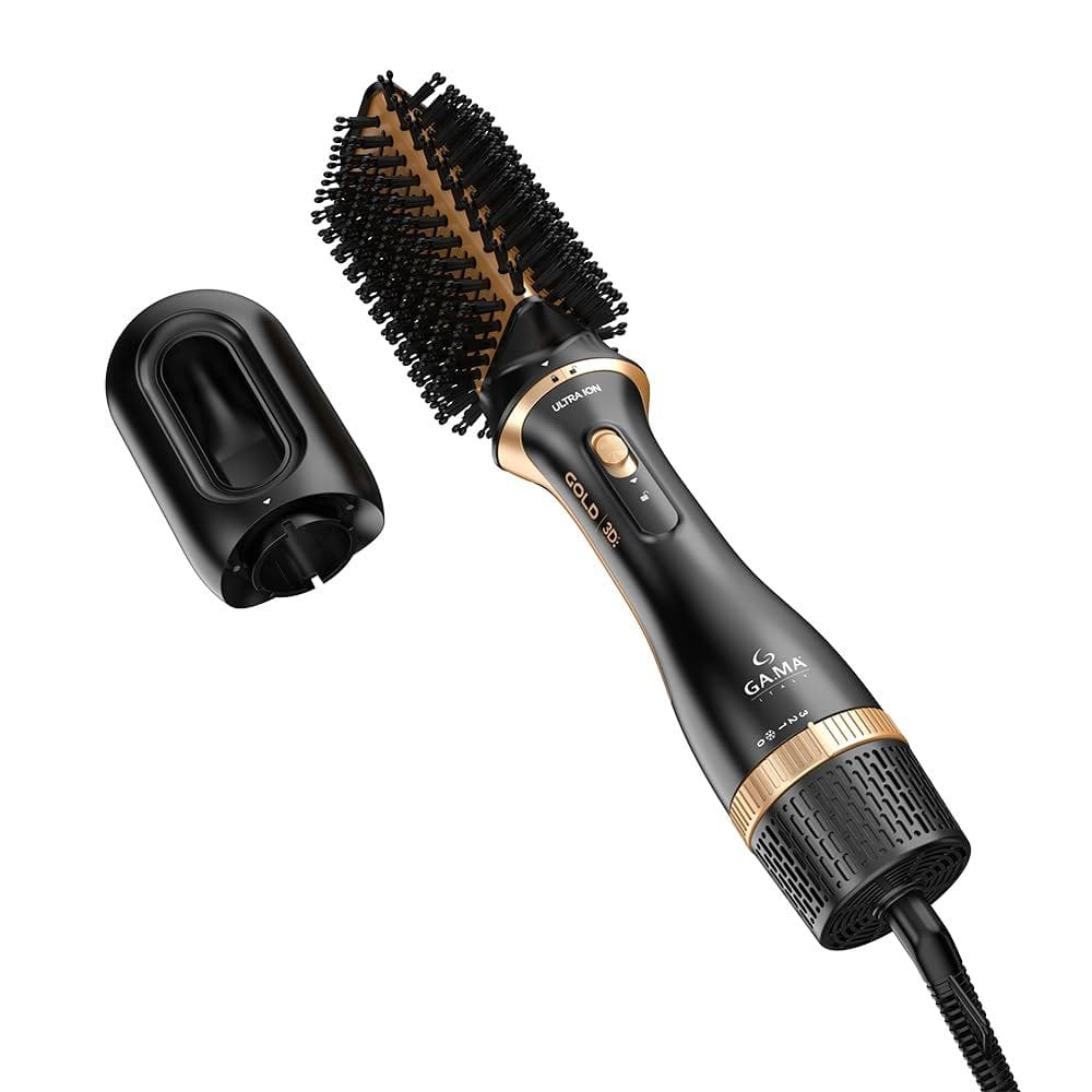 Escova Secadora Modeladora Gama Multicabeças Gold Ion 3D 1200W - Bivolt