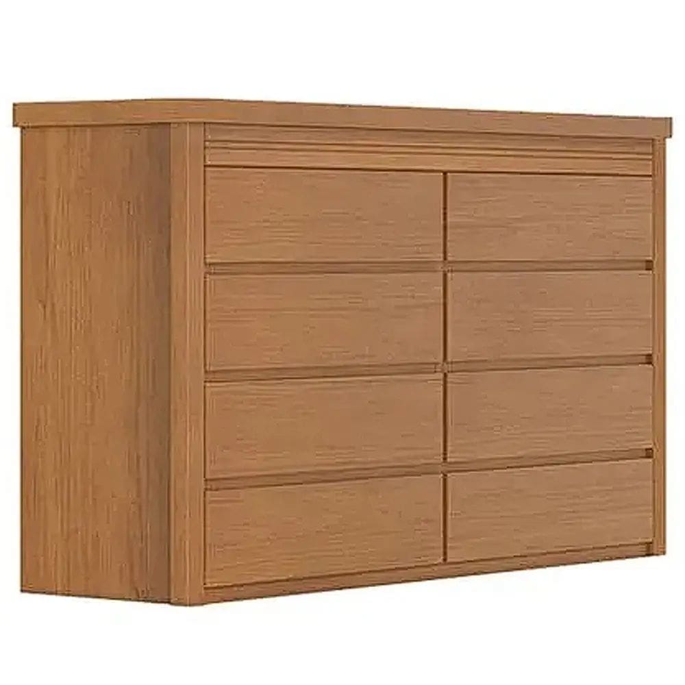 Cômoda Pacioli 8 Gavetas Bettio Cor Rubi