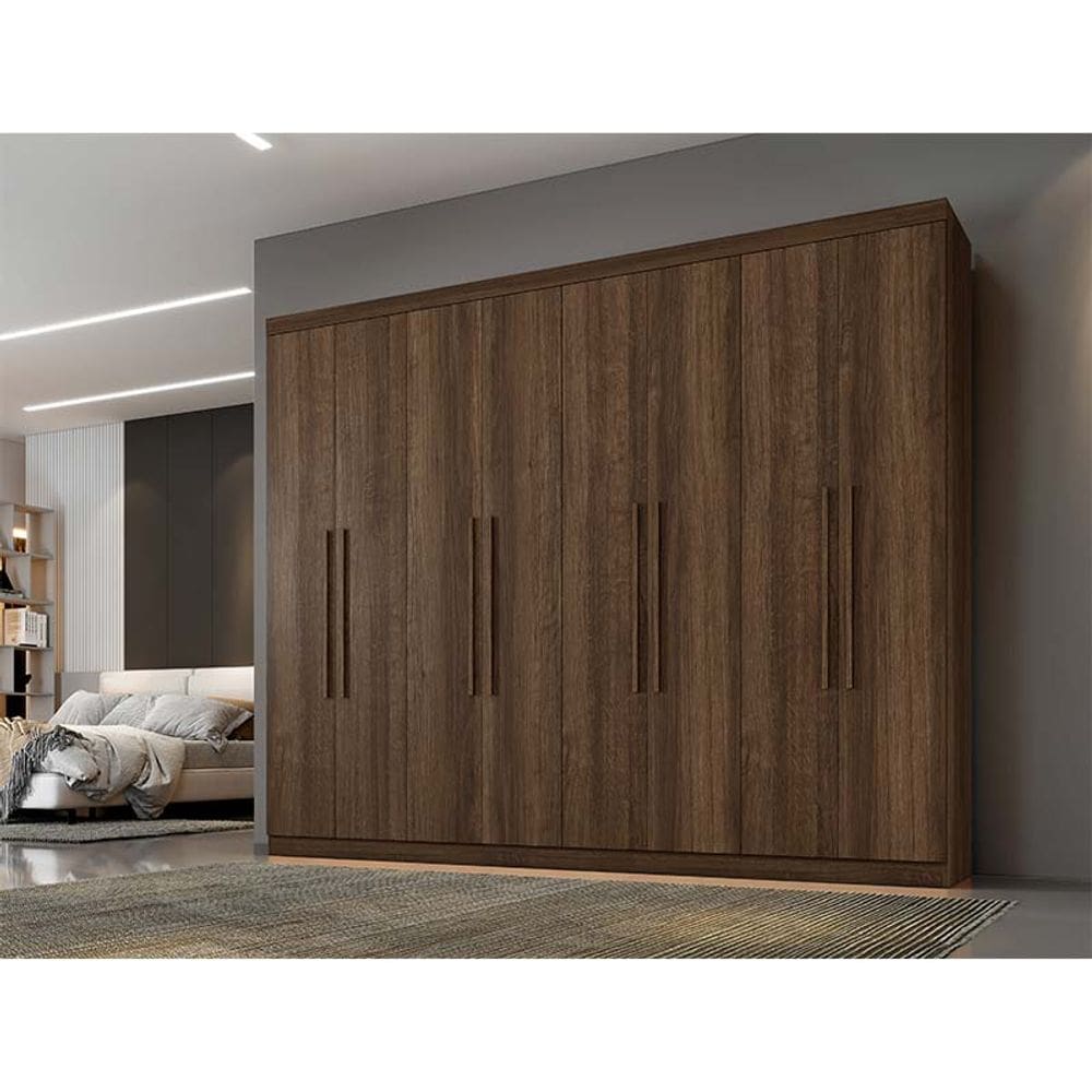 Guarda Roupa New Premium 8 Portas Benetil Móveis - Imbuia