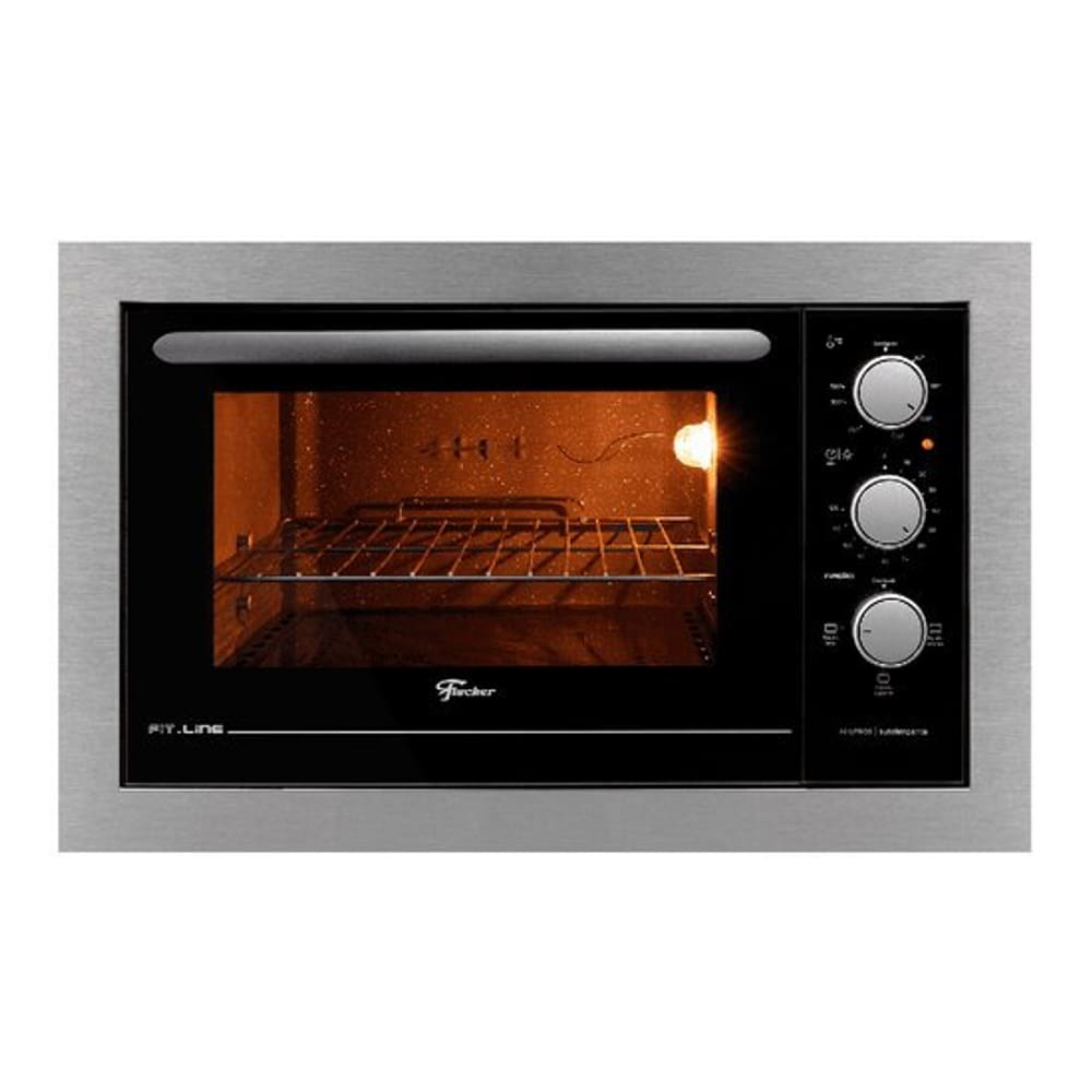 Forno Elétrico de Embutir Fischer Fit Line 48L Inox 34493 110v