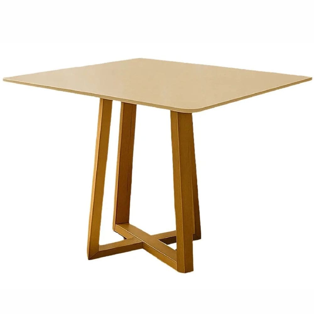 Mesa Bali 90x90cm Minas Plac Cor Cinamomo Off White