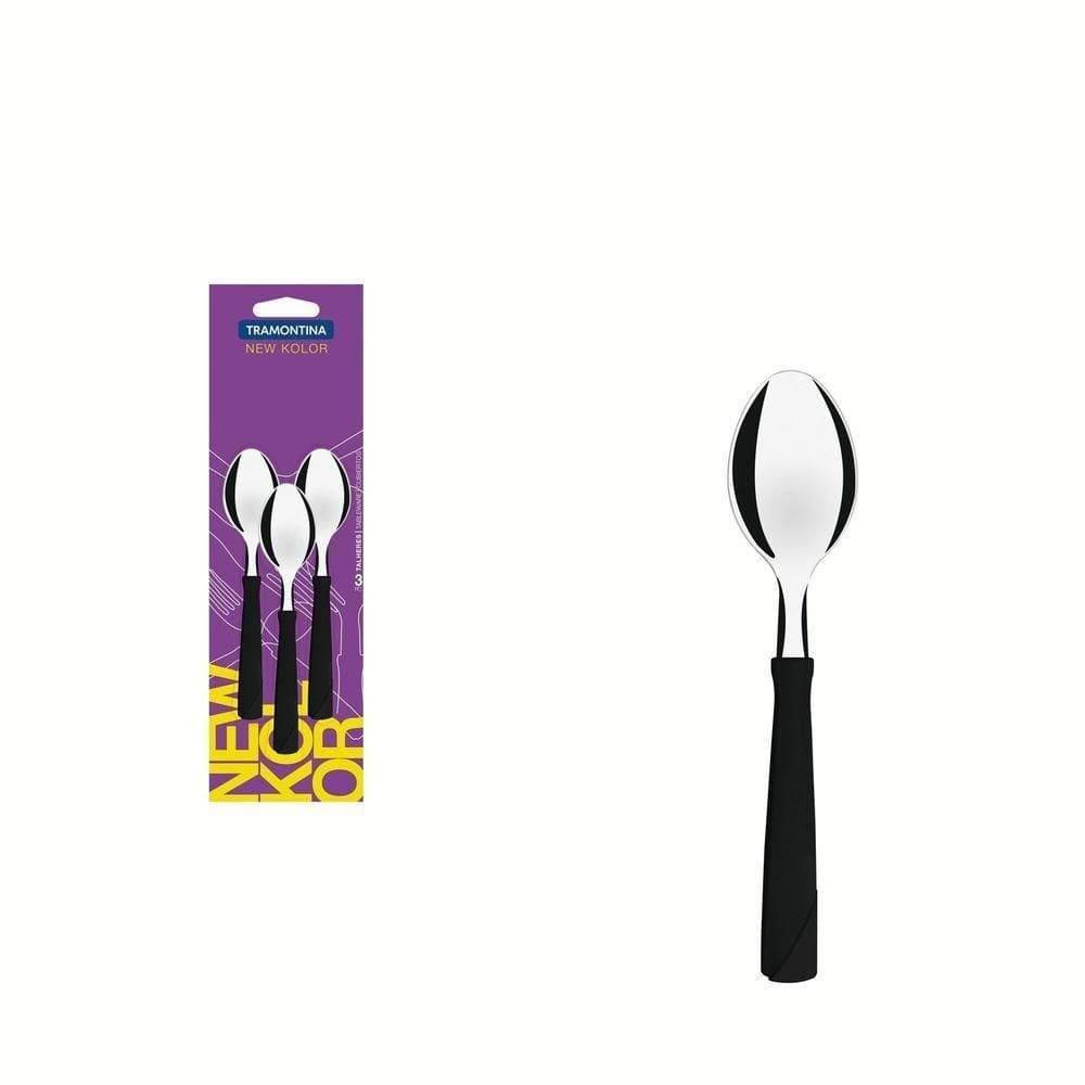 Conjunto De Colheres Para Chá New Kolor Com Lâminas Em Aço Inox E Cabos De Polipropileno