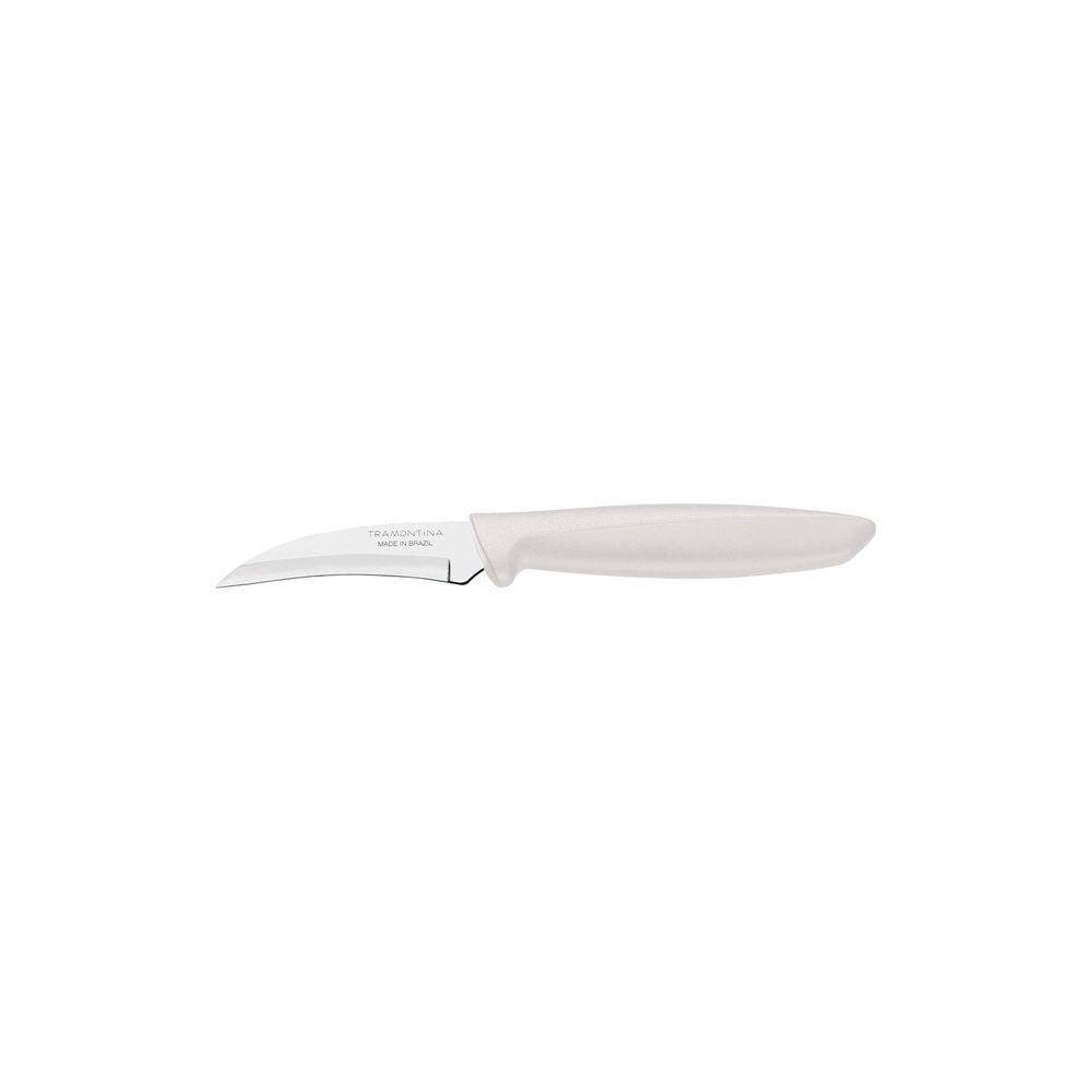 Faca Para Tornear Plenus Com Lâmina Em Aço Inox E Cabo De Polipropileno Off White 3”