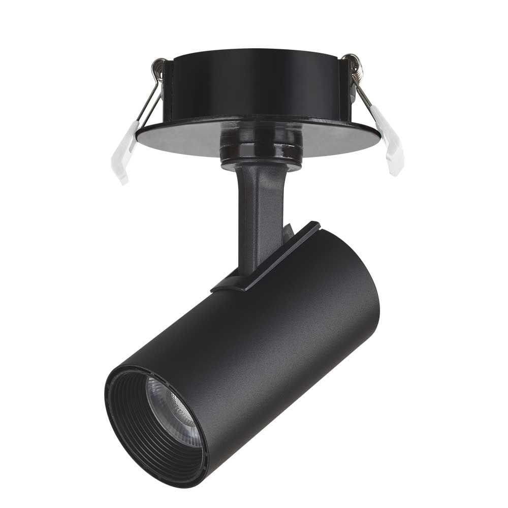 Spot Led Direcionável Embutir 12w Pt Bivolt 6500k Foxlux