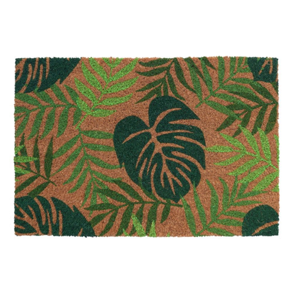 Tapete Retangular Marrom E Verde 40x60 Cm Absorvente