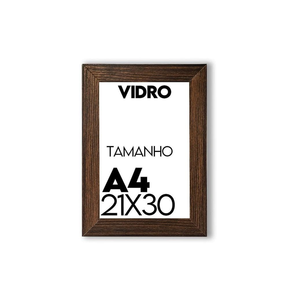 Porta Retrato de Vidro 21x30cm Moldura para Fotos uso na Vertical e Horizontal