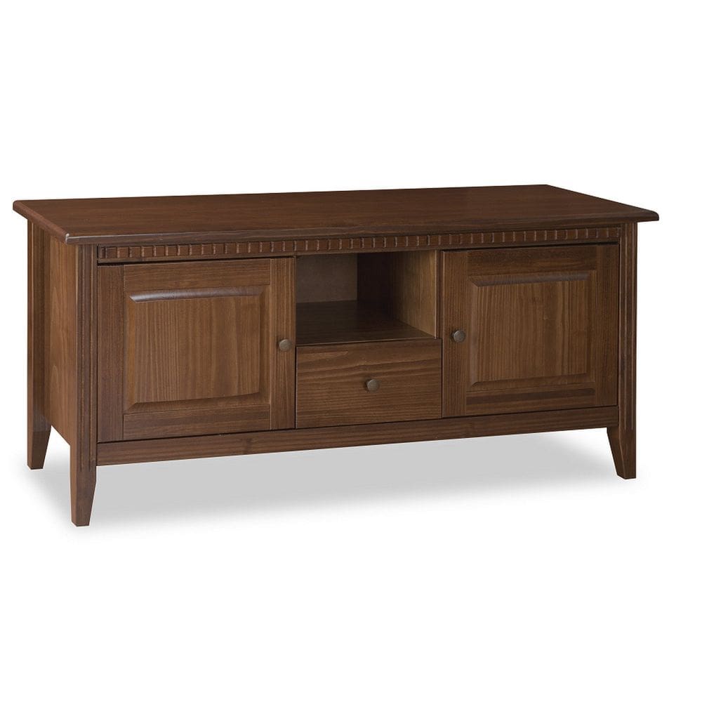 Rack para Tv 50 Polegadas 140cm de Madeira Maciça Colonial Capuccino