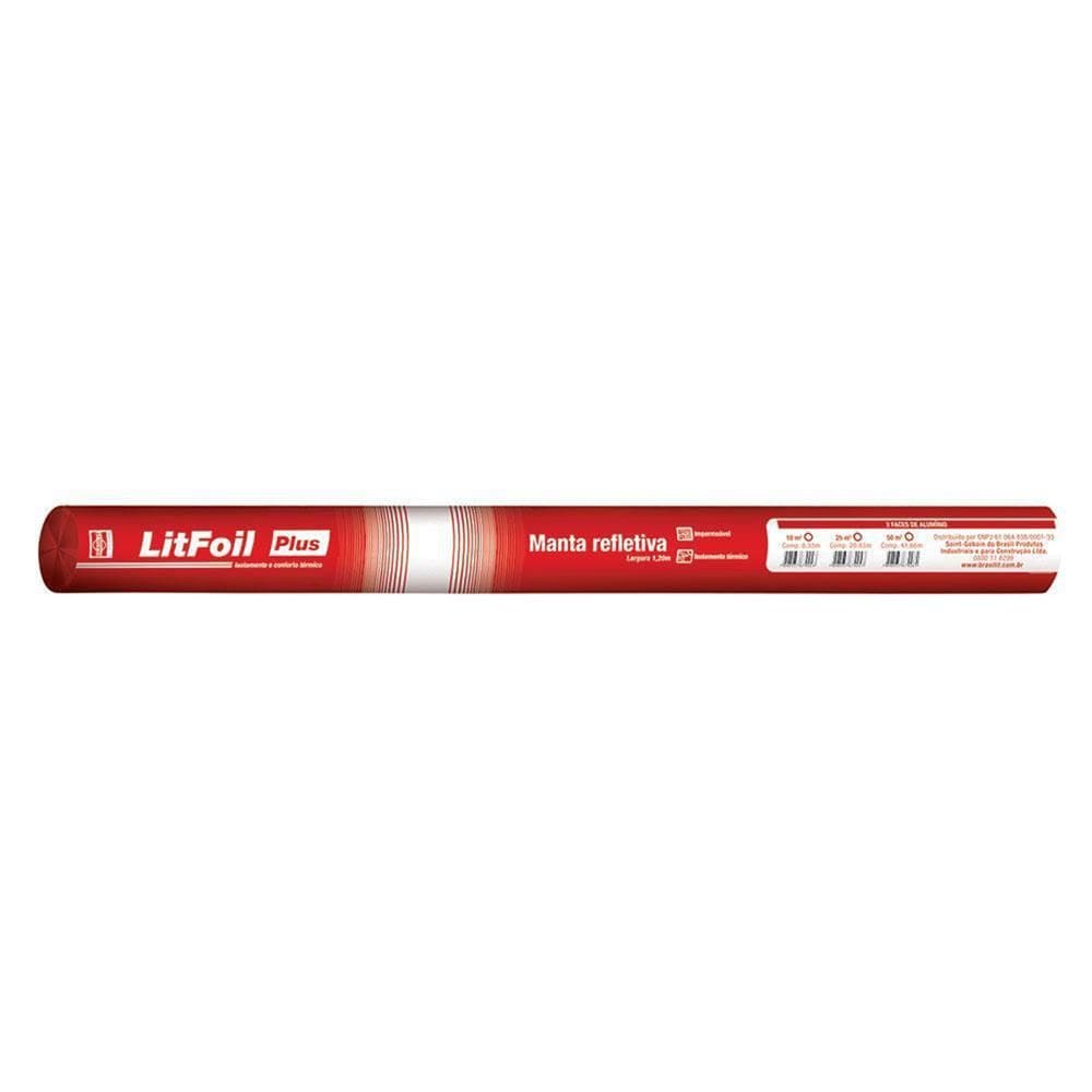 Manta Termica Litfoil com 2 Faces 25m² - 0800.00089.0025RL - BRASILIT