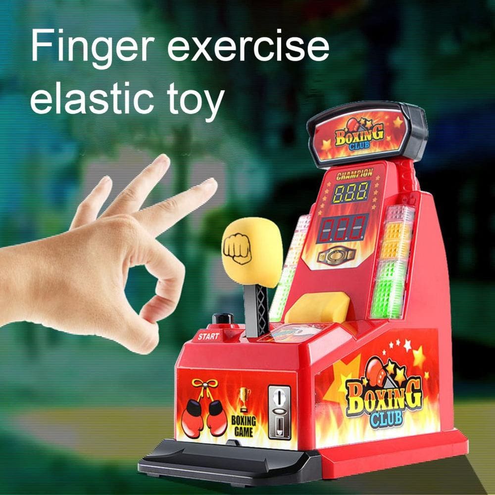 Mini Máquina de Boxe Infantil Boxing Club com Luz e Som