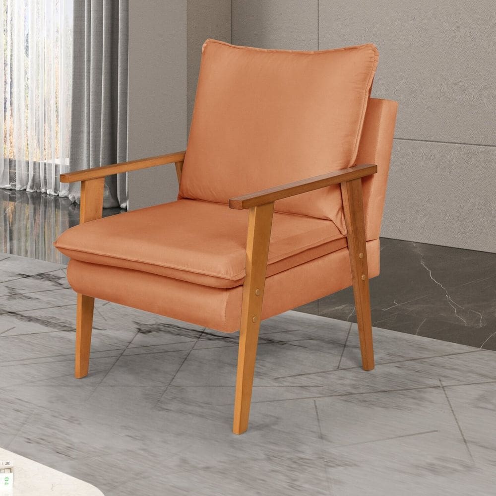 Poltrona Decoratva para Sala de Estar Efatá Terracota