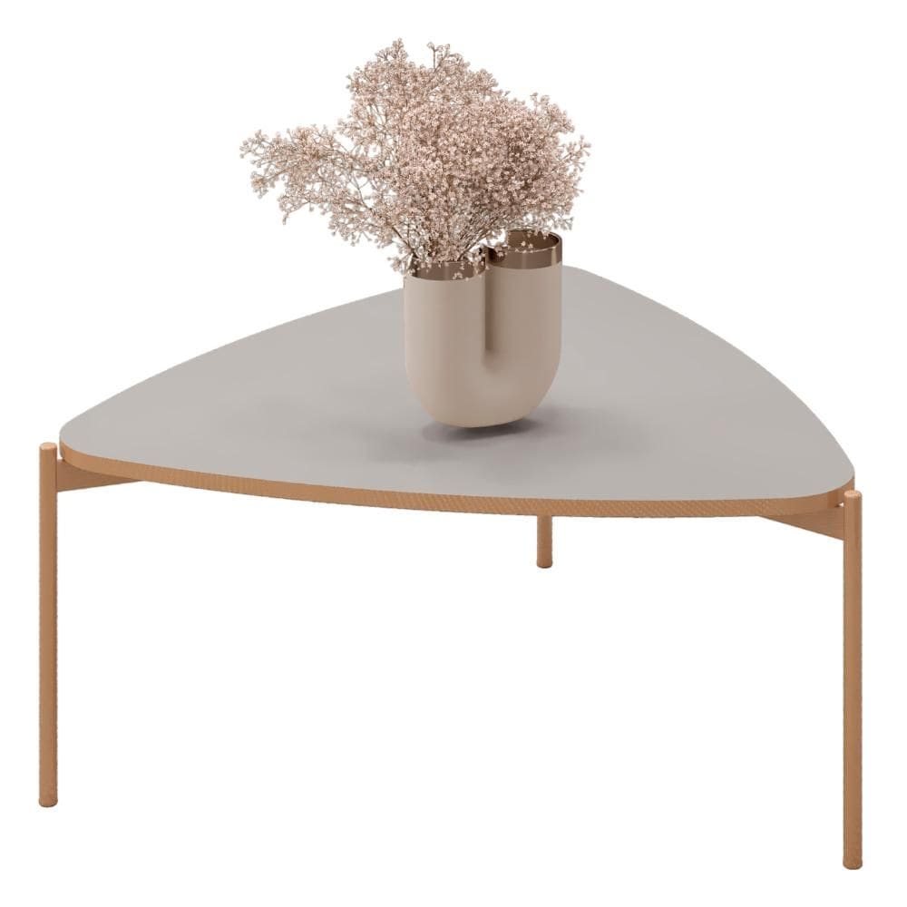 Mesa De Centro Lina 77 cm Pes Metal DJ MOVEIS