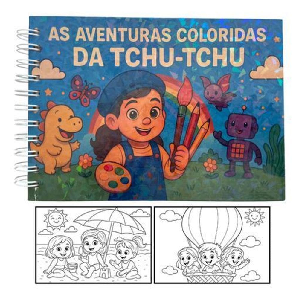 Livro Colorir Pura Magia Tchu Tchu Estilo Bobbie Goods 50Pg