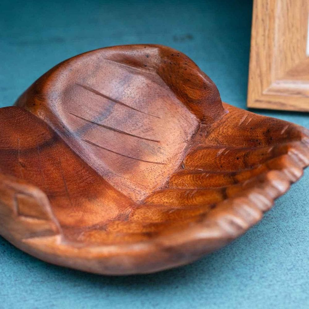 Escultura Mãos De Madeira Suar Importada De Bali