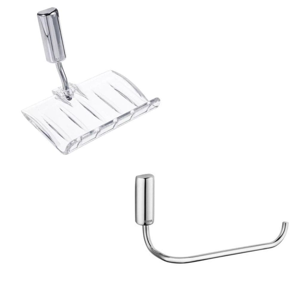 Kit Conjunto Acessórios Para Banheiro 2 Peças Docol Cormado
