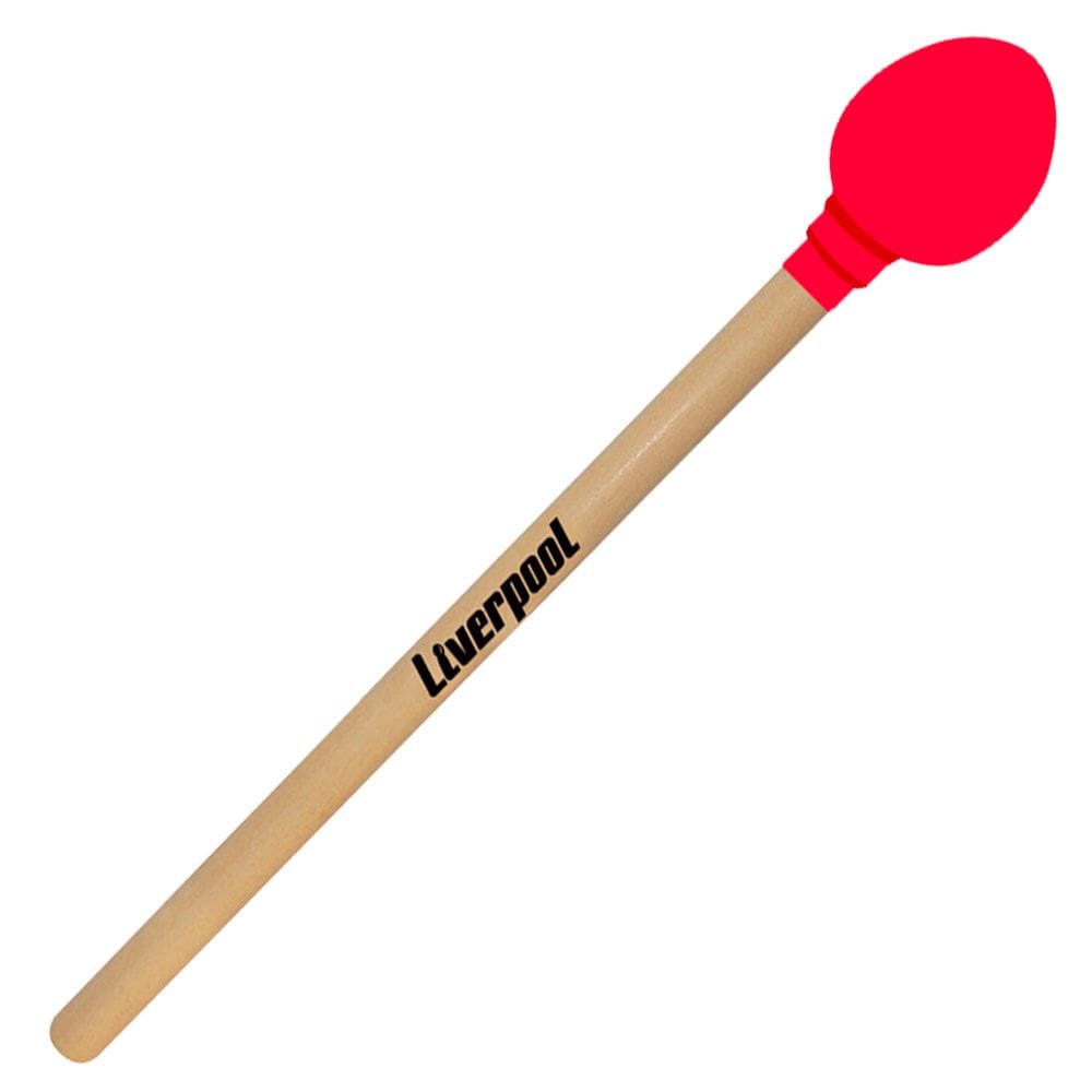 Maçaneta P/ Zabumba Liverpool Cabeca Oval-Vermelha Za52v