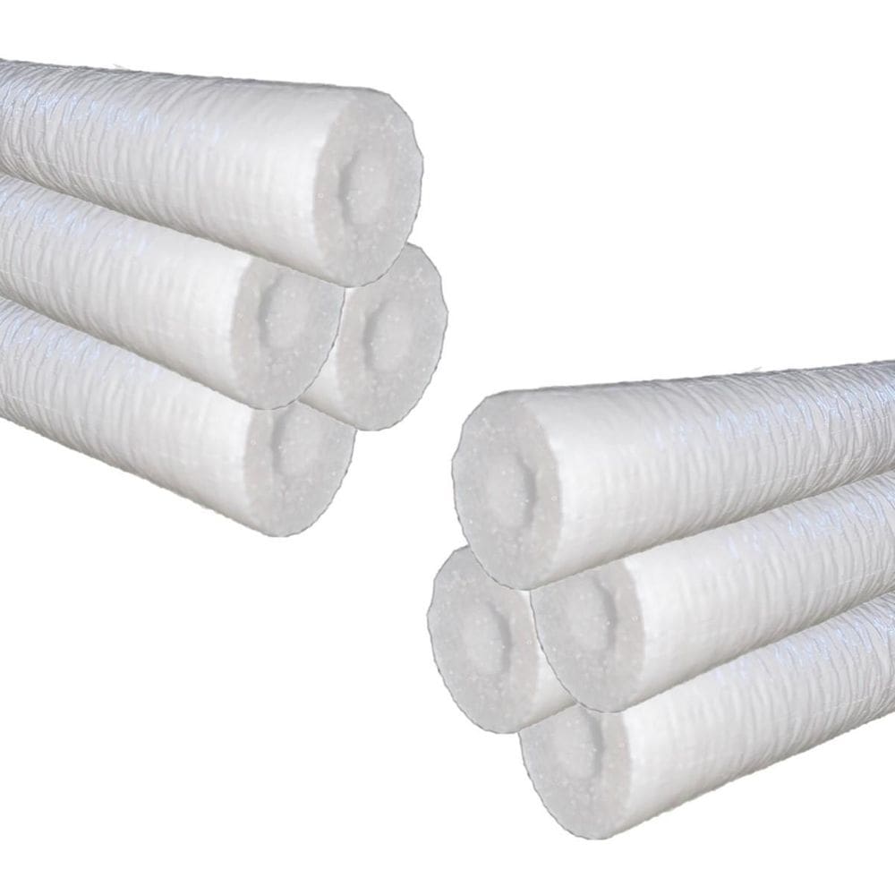 Kit 8 Tubo Esponjoso Blindado 1/4`` 6,35Mm Branco 16M Epex