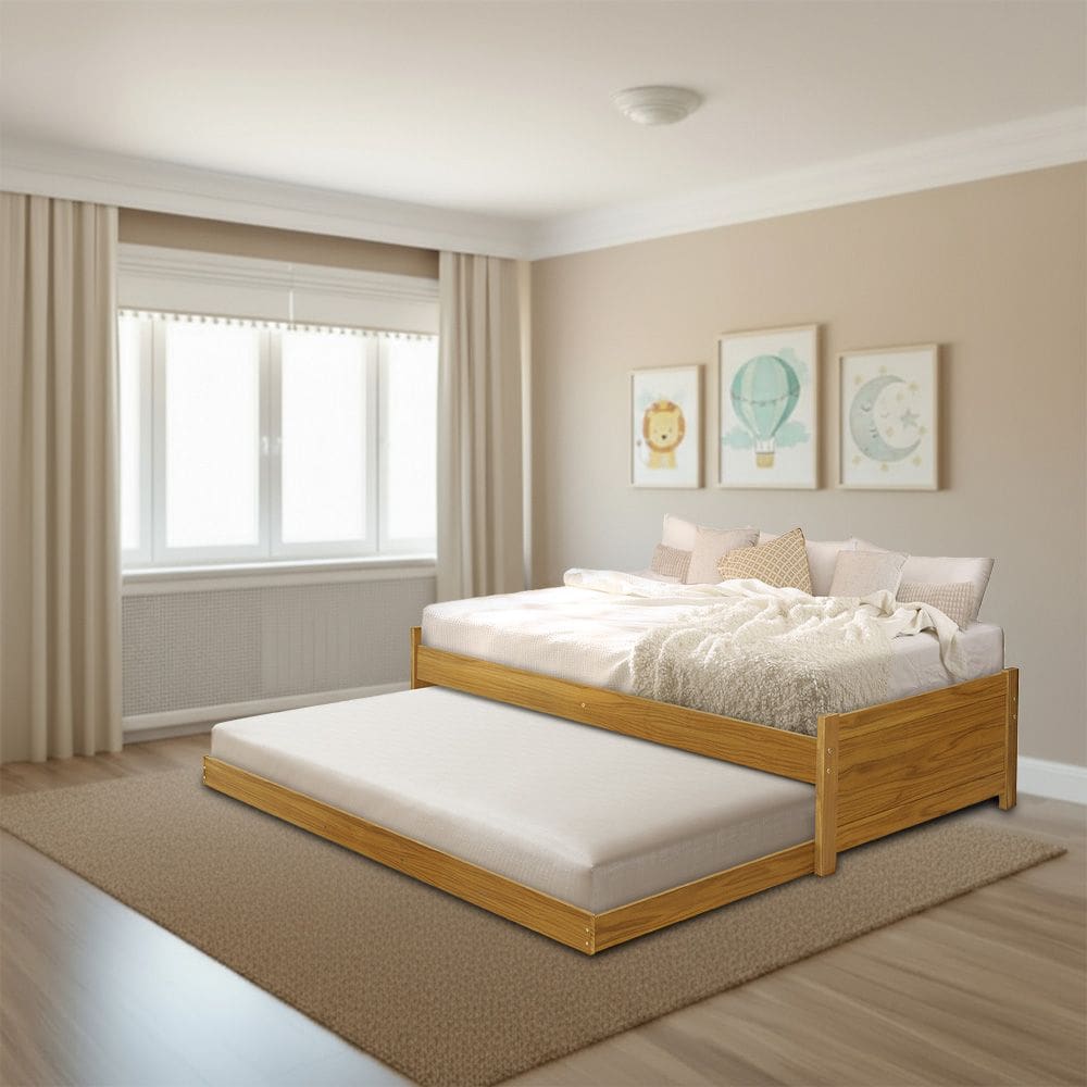 Bicama Bibox Solteiro Infantil Estrutura em Madeira Maciça Gabrieli Imbuia