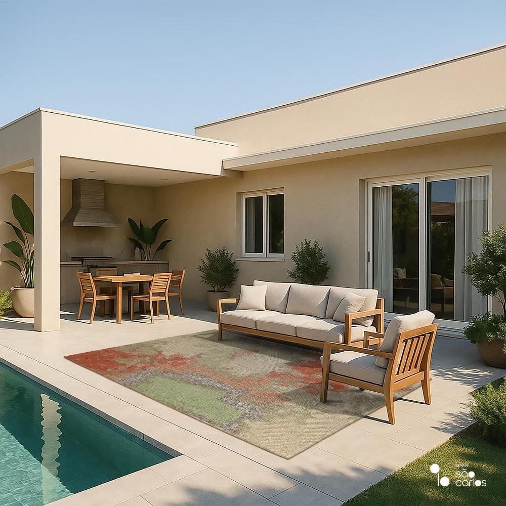 Tapete Elemento Aqua 200x300cm Tapetes São Carlos