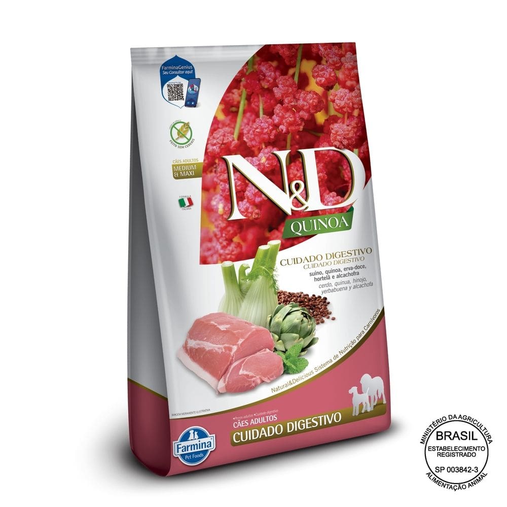 Ração Nd Quinoa Can Adulto Med/Max Digestivo SuÍno 10,1Kg