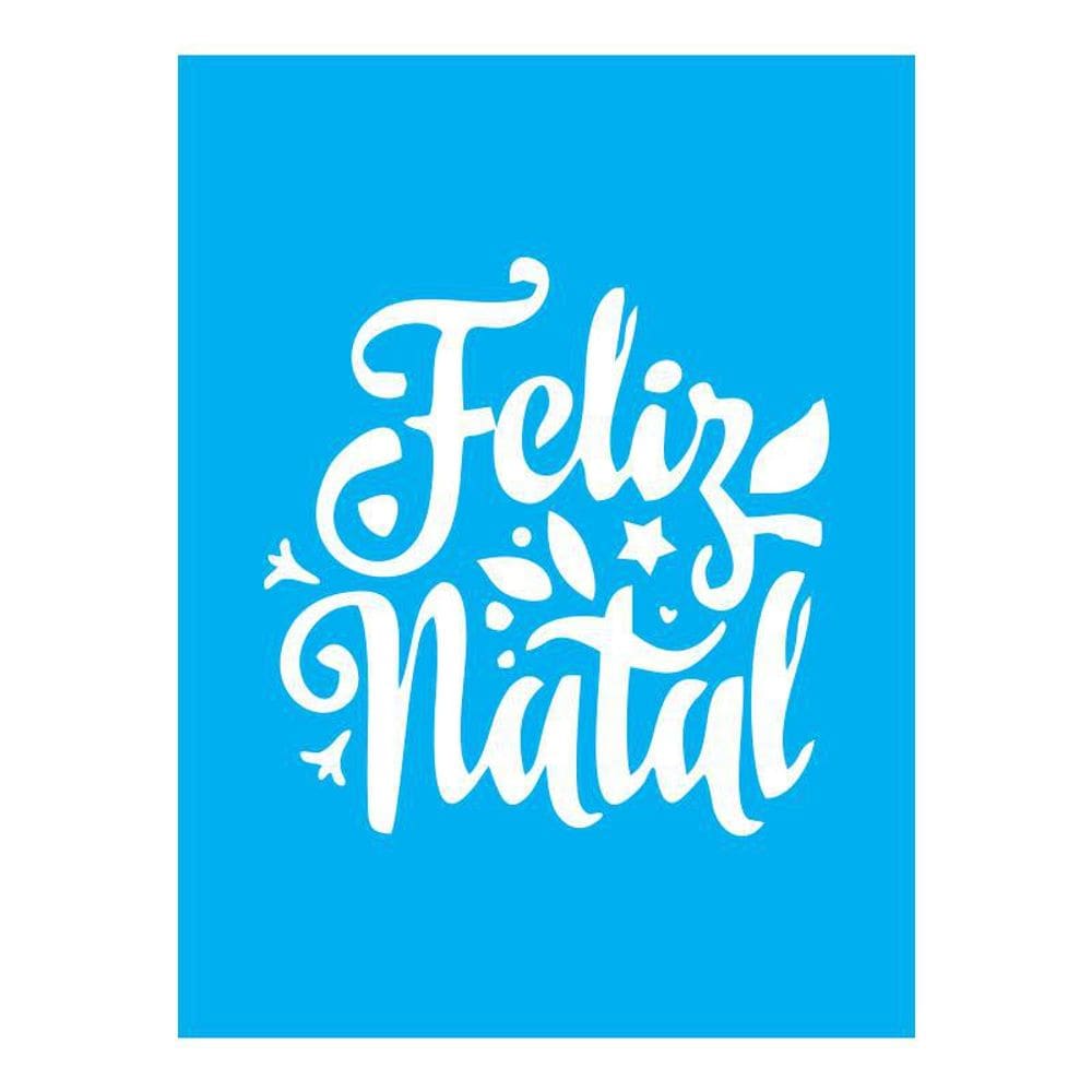 Stencil Tamako Feliz Natal - 15X20Cm - Ref A3255