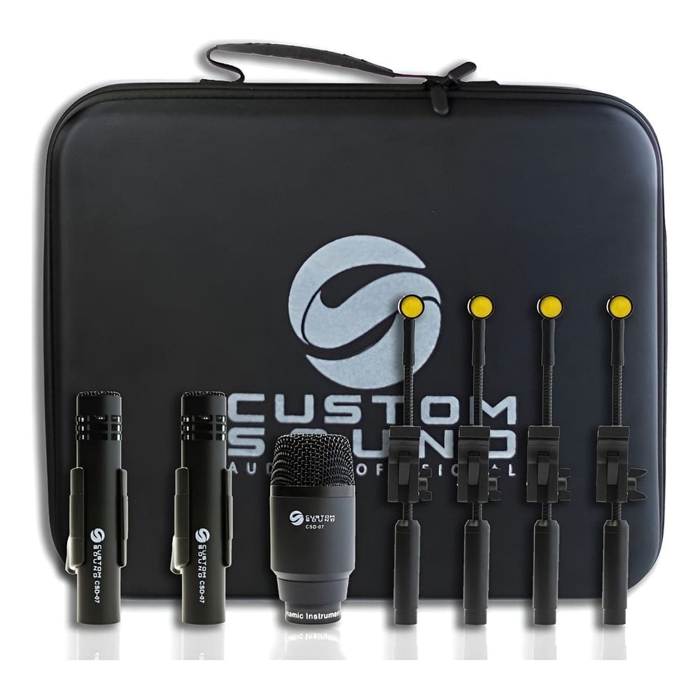 Microfone P/ Bateria Custom Sound 7 Peças Csd07