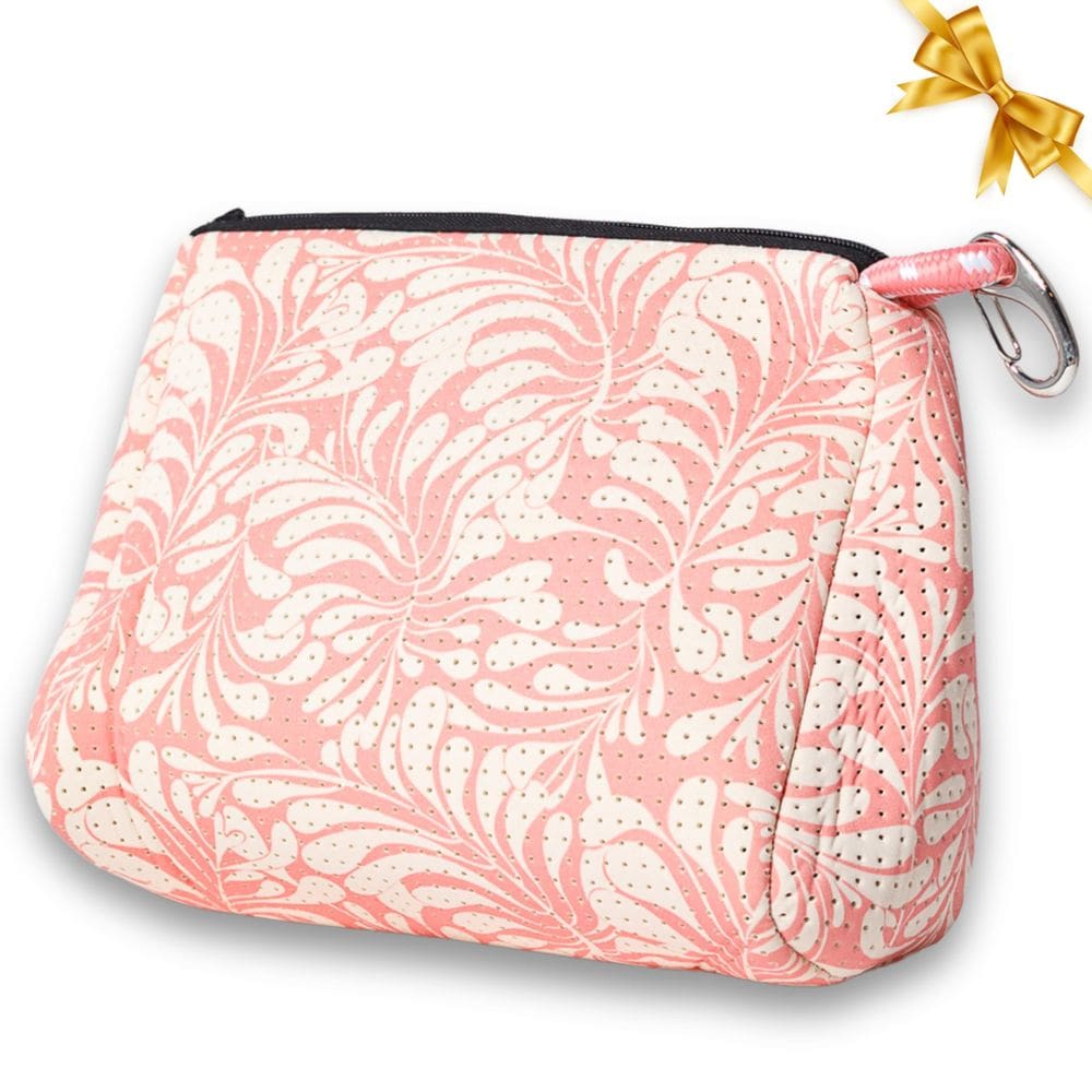 Bolsa de maquiagem POUPS Grande de Neoprene impermeável com zíper