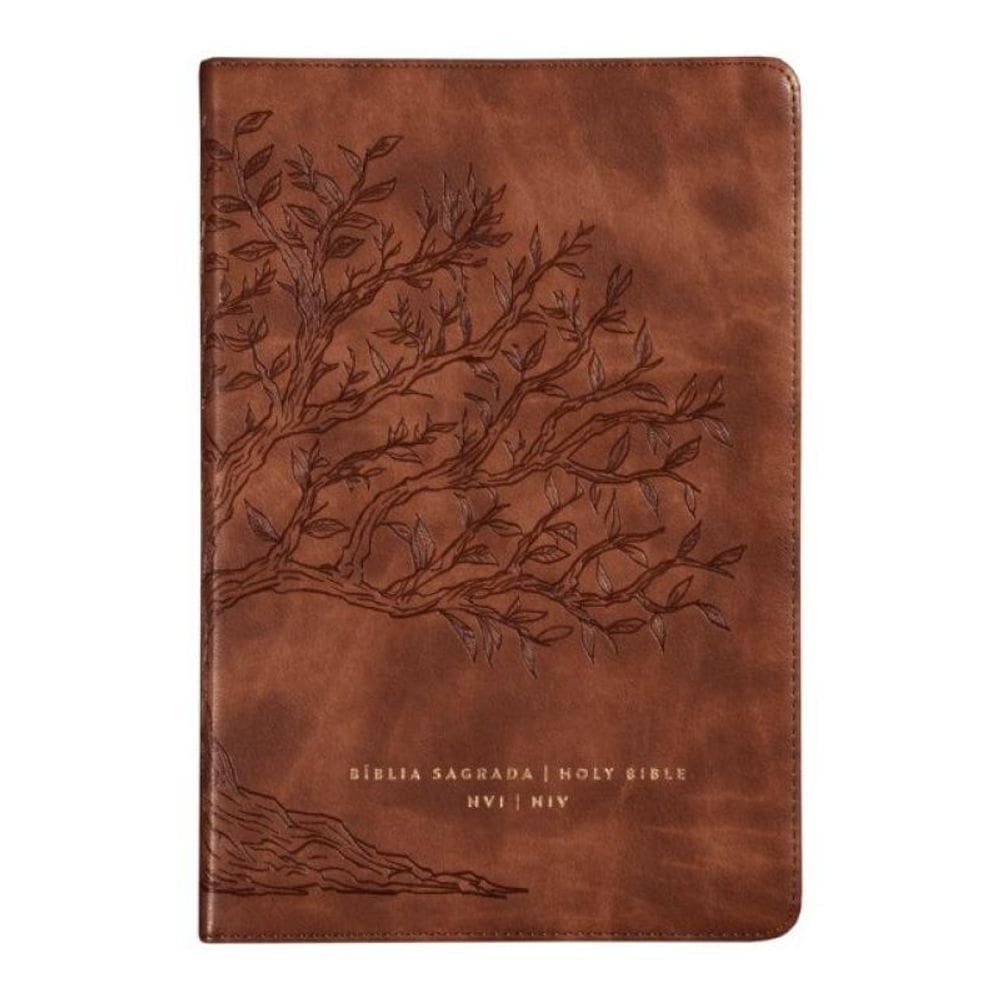 Bíblia Bilíngue Nvi/Niv, Português/Inglês, Couro-Soft, Caramelo, Leitura Perfeita