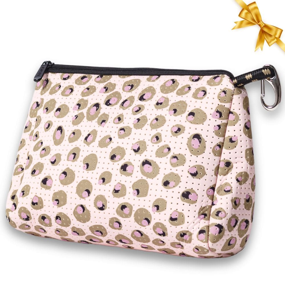 Bolsa de maquiagem POUPS Grande de Neoprene impermeável com zíper